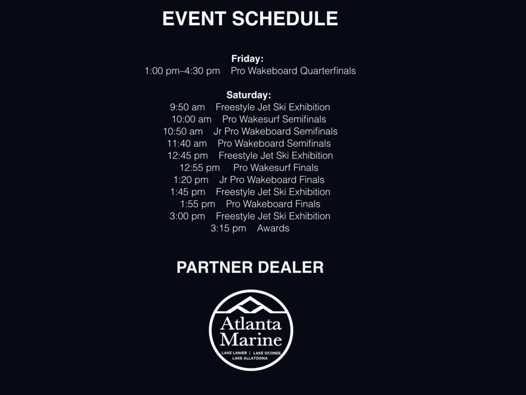 PWT Stop 2 Event Schedule